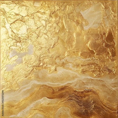 Golden abstract texture with flowing patterns and shimmering elements for artistic decor and design inspiration