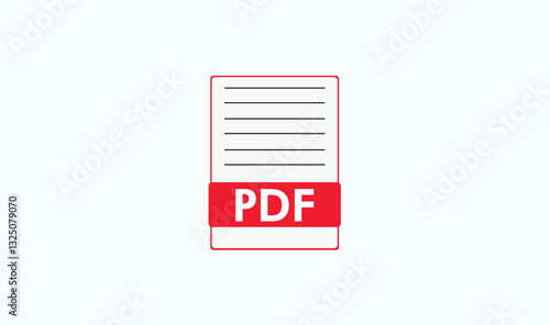 PDF file icon vector illustration