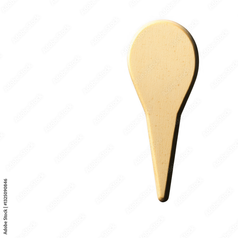 Wooden marker shape with transparent background suitable for design projects and creative crafts can be used in various applications Wooden marker shape with transparent background suitable for design projects and creative crafts can be used in various applications