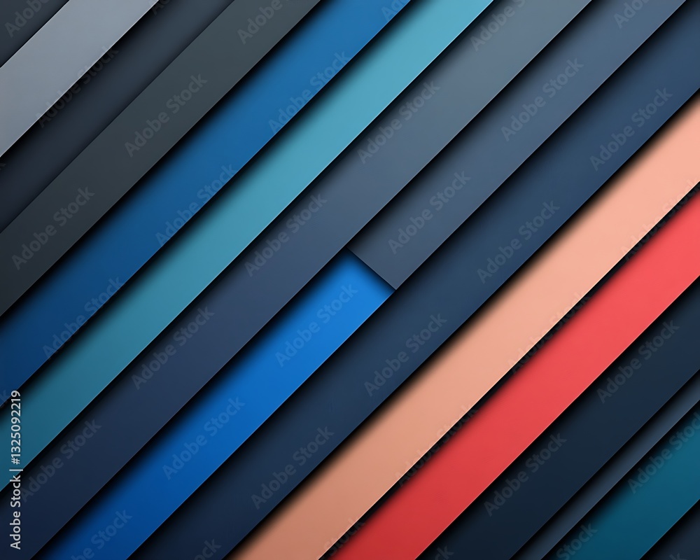 Fototapeta premium Colorful slanted layered background design