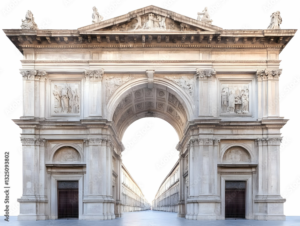 Obraz premium Triumphal Arch Architectural Illustration