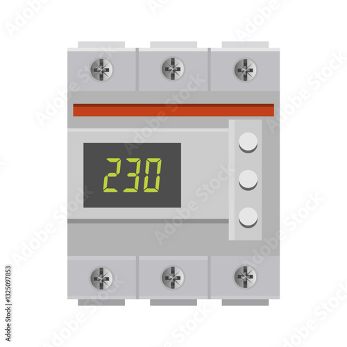 Voltage relay. Two-pole surge protector, protective device, spike suppressor