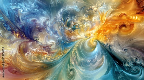 Imaginative Elements in Ethereal Light and Abstract Forms