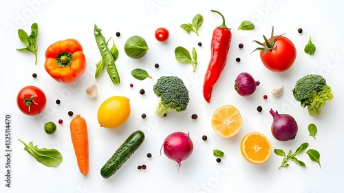 Wallpaper Mural Fresh fruit and vegetable Torontodigital.ca