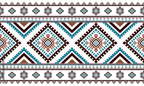 Southwest Aztec geometric Native American Mexican Navajo tribal ethnic boho indian texture ornament seamless pattern fabric colorful design vector for woven textile printing blanket rug carpet fashion