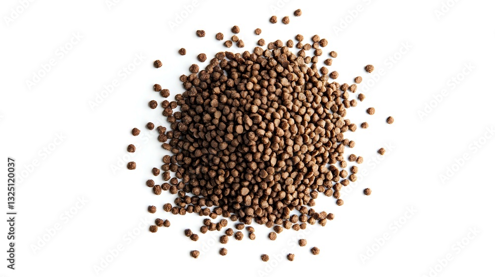 top view overhead pet dog cat food kibble feed top view overhead pet dog cat food kibble feed