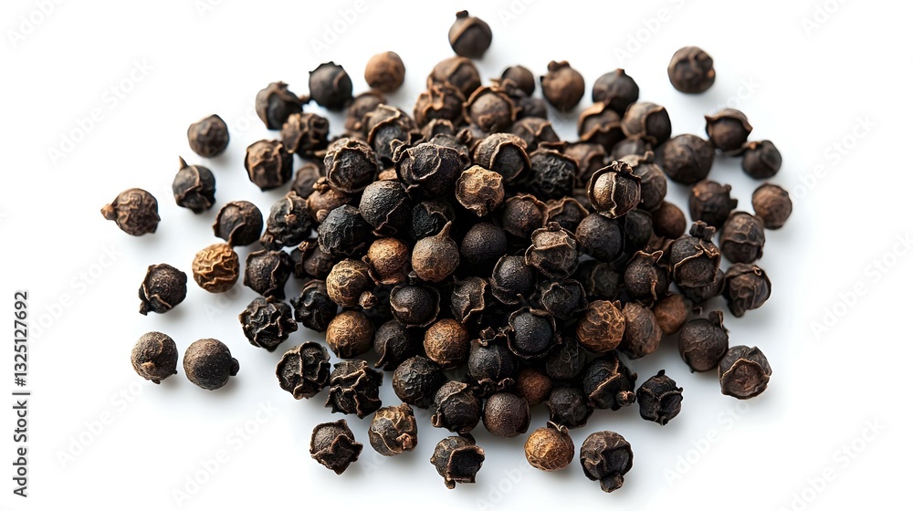 Black pepper isolated on white background Black pepper isolated on white background