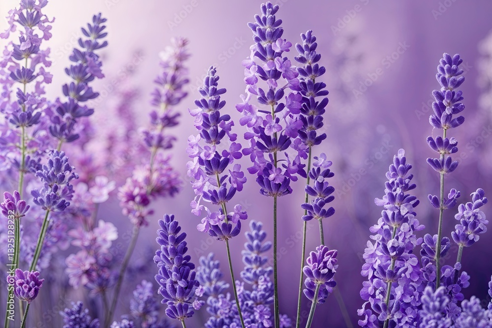 Naklejka premium Soft Lavender and Lilac Elegant Overlay Background Design