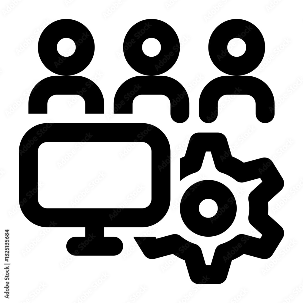 Teamwork, Business Teamwork, Collaboration Outline Icon
Teamwork, Business Teamwork, Collaboration Outline Icon