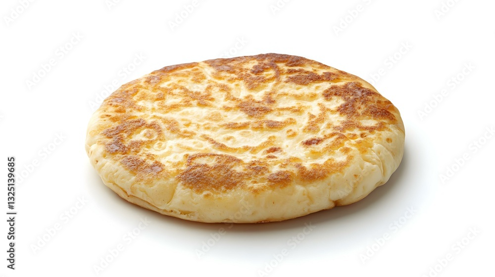 Single tasty pancake isolated on white Single tasty pancake isolated on white