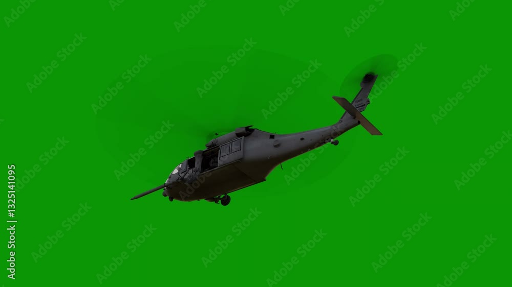 Helicopter flying upward at high speed, perfect for action sequences and adventure films. Helicopter flying upward at high speed, perfect for action sequences and adventure films.