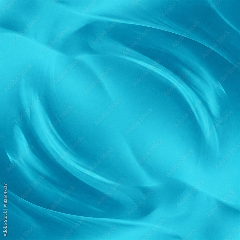 Obraz premium Cyan Blue Abstract Background - Creative Digital Design with Smooth Texture