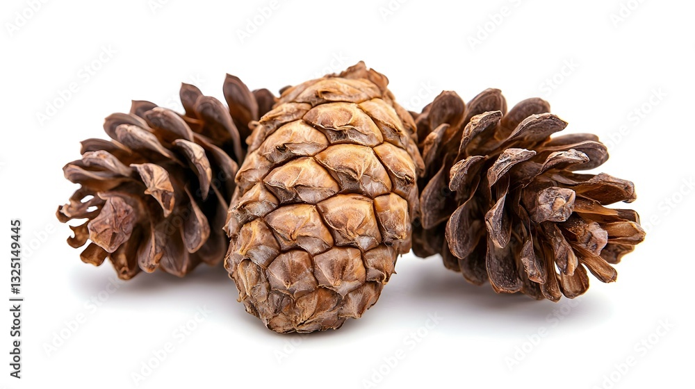 Pine nut isolated on white background full depth Pine nut isolated on white background full depth