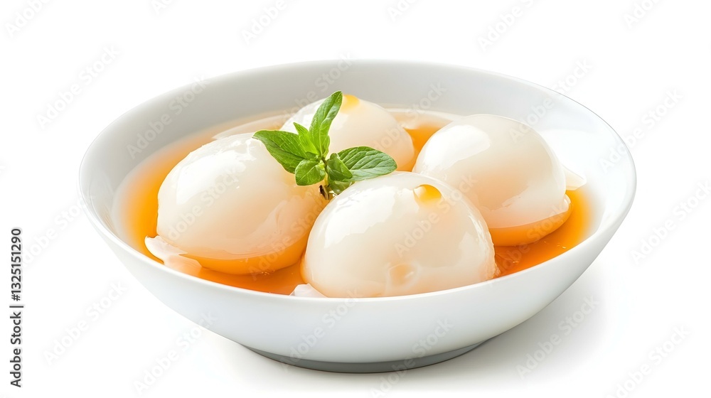 Little white tangyuan with sweet osmanthus honey Little white tangyuan with sweet osmanthus honey