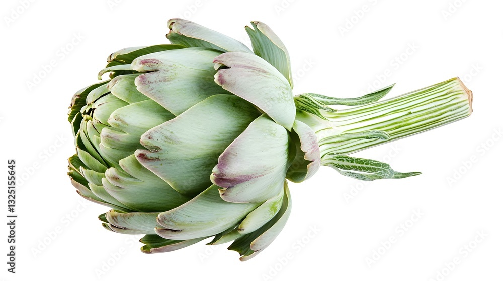 Fototapeta premium Artichoke against a white background