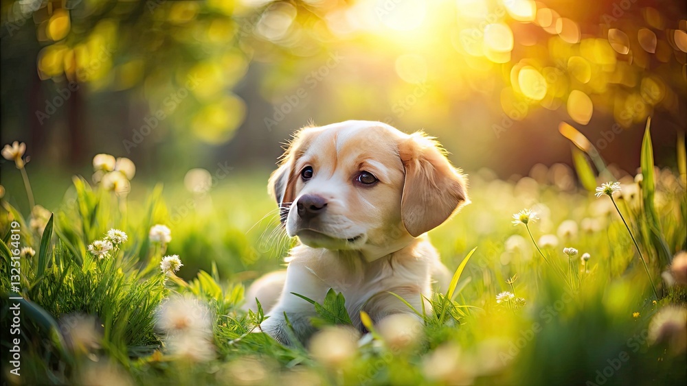 Adorable Small Puppy Relaxing in Lush Green Grass with Long Exposure Effect, Capturing a Serene Moment in Nature – Perfect for Pet Lovers and Nature Enthusiasts Adorable Small Puppy Relaxing in Lush Green Grass with Long Exposure Effect, Capturing a Serene Moment in Nature – Perfect for Pet Lovers and Nature Enthusiasts