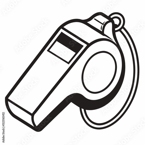 whistle vector illustration