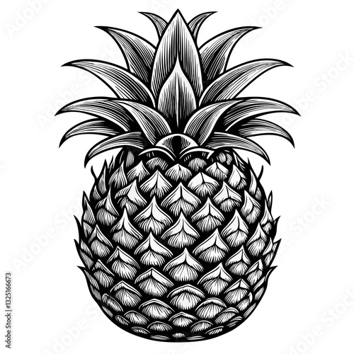 pineapple vector illustration