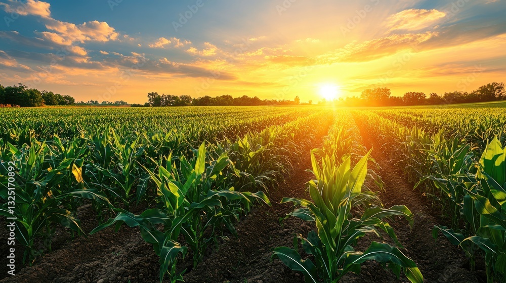 Agriculture plantation of corn or maize field at countryside green natural farm.
Agriculture plantation of corn or maize field at countryside green natural farm.