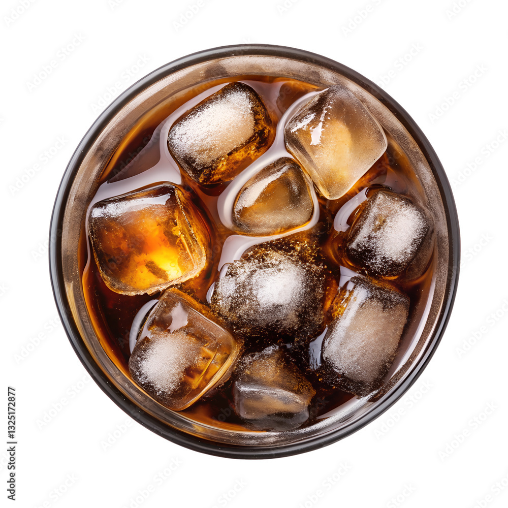 glass of cola with ice glass of cola with ice
