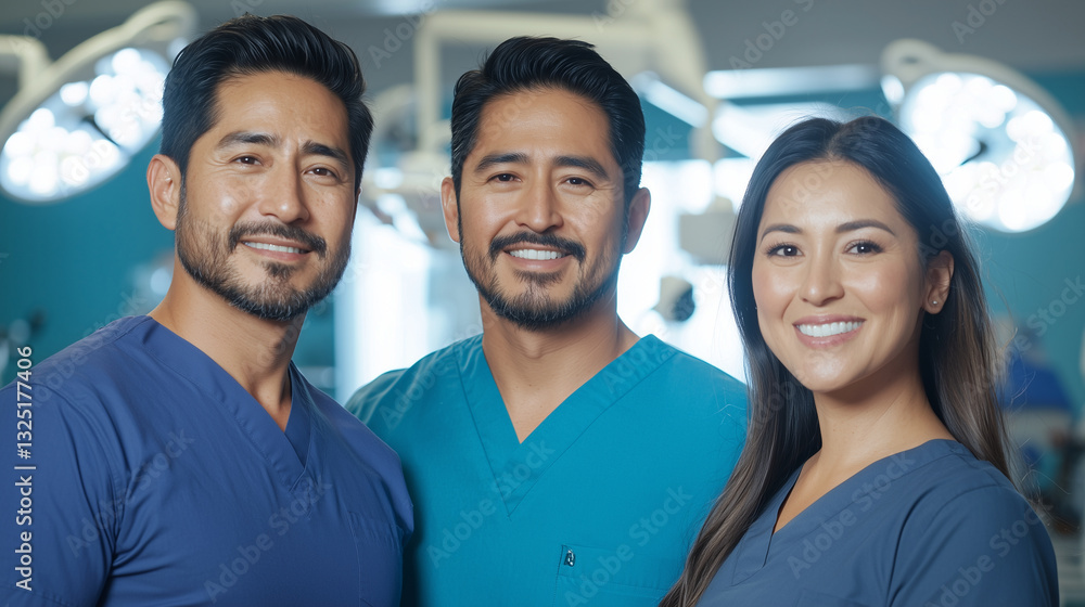 Portrait of a male and female doctor united in a healthcare setting Portrait of a male and female doctor united in a healthcare setting