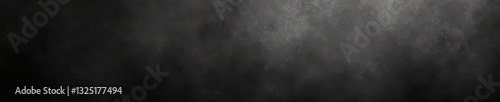 Grainy, blurry dark gray metallic surface; abstract monochrome banner , dark gray, grunge