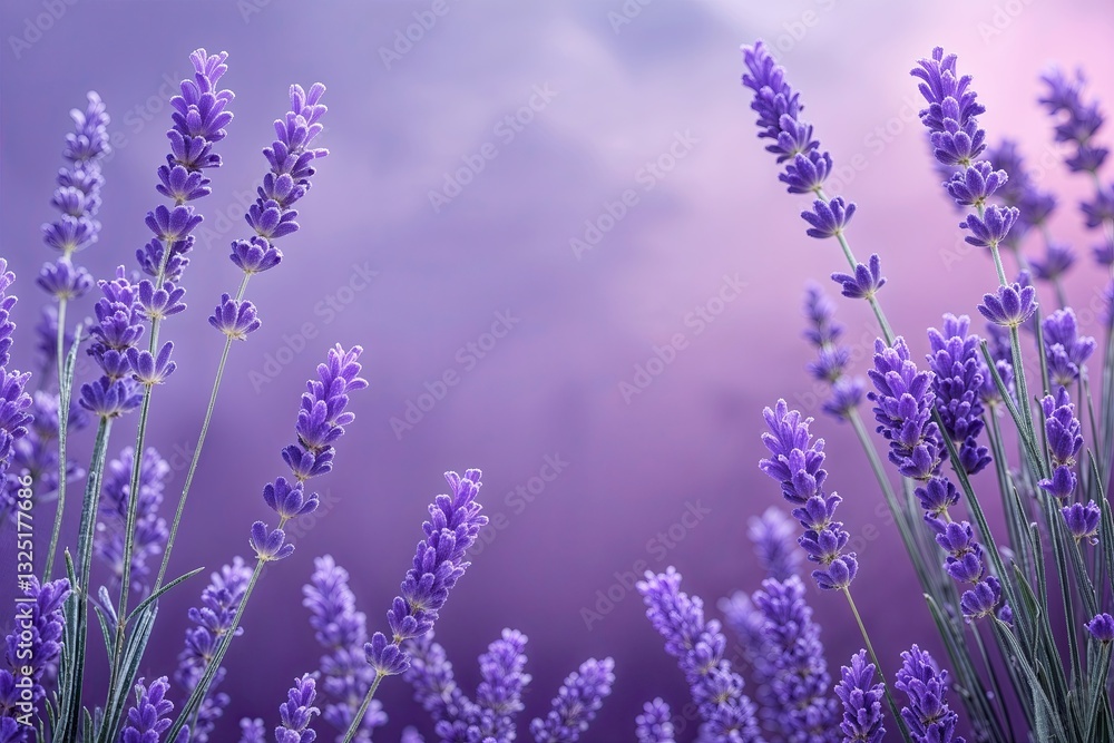 Fototapeta premium Lavender Gradient Background for Elegant Atmospheric Banner Design