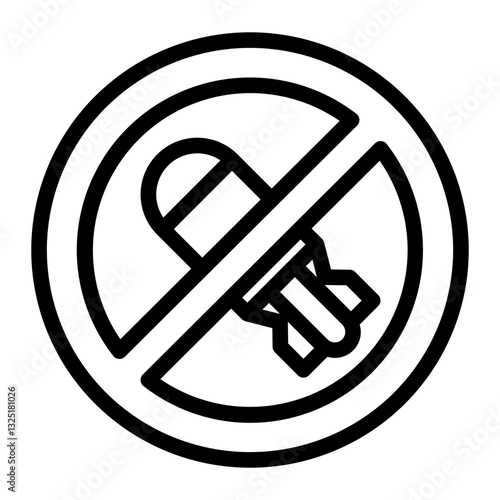 missile Line Icon