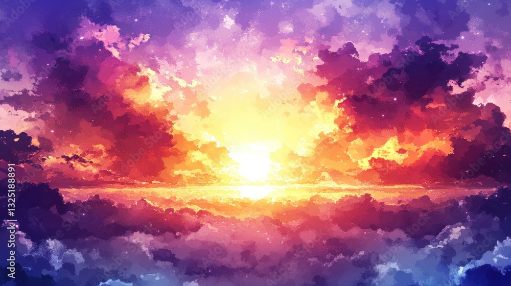 Colorful Sunset Cloudscape (1) Colorful Sunset Cloudscape (1)