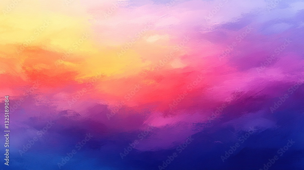 Fototapeta premium Colorful vibrant cloudscape sunset