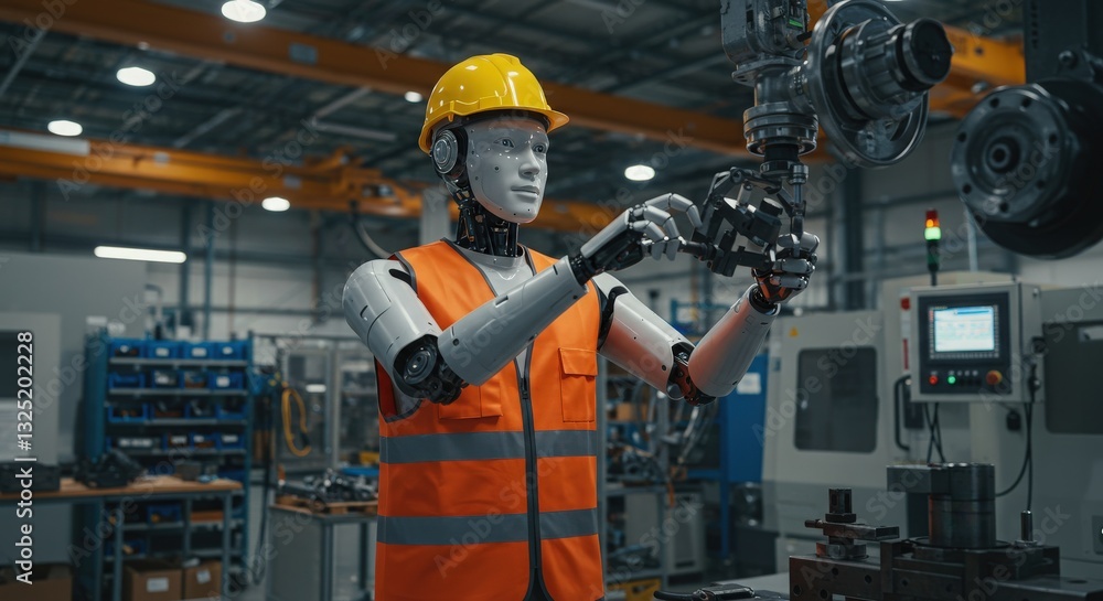 Robot innovative automation industry working in ware