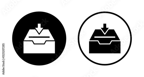 Archive folders icon logo design. Document vector icon. Archive storage icon.