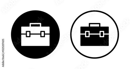 Briefcase icon logo design. suitcase sign and symbol. luggage symbol.