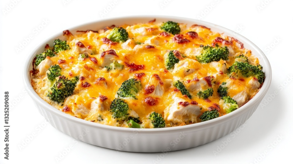 Delicious Cheesy Chicken and Broccoli Casserole Served in a White Dish, Perfect for Family Dinners and Comfort Food Lovers. Delicious Cheesy Chicken and Broccoli Casserole Served in a White Dish, Perfect for Family Dinners and Comfort Food Lovers.