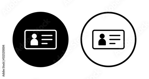 License icon logo design. ID card icon. driver license, staff identification card Free Download License icon logo design. ID card icon. driver license, staff identification card - GFXLoad