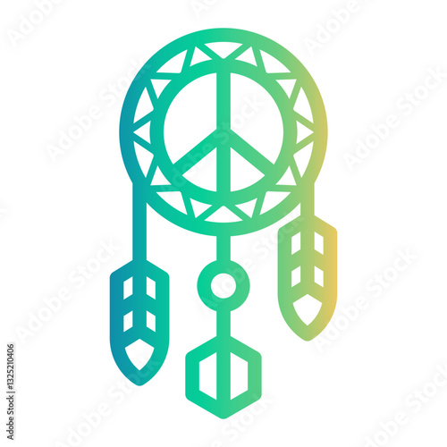 catcher Line Gradient Icon