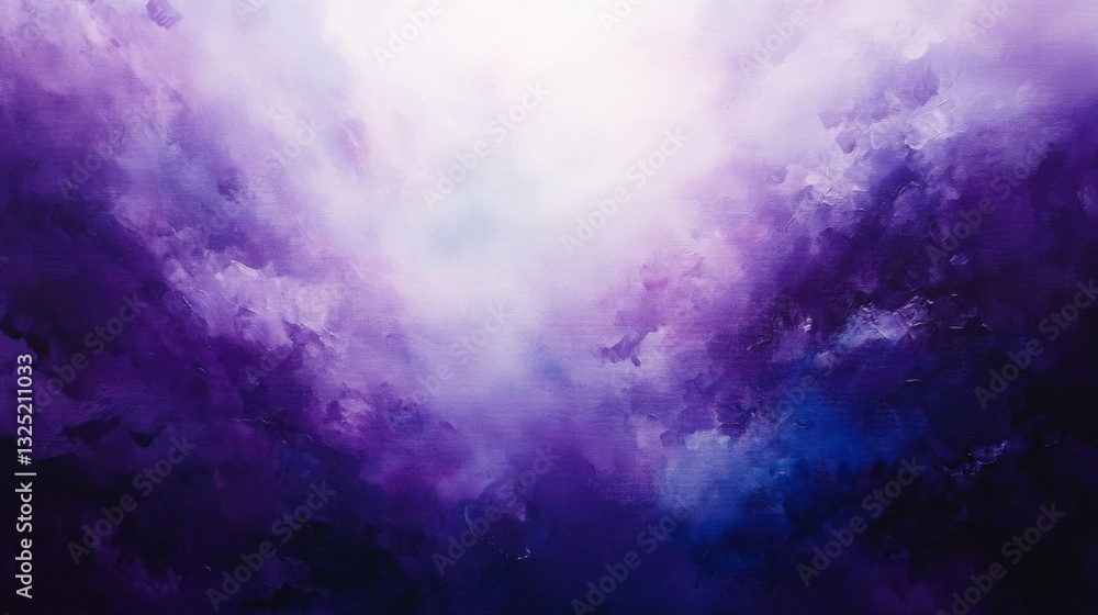 Fototapeta premium Abstract Purple And Blue Watercolor Painting