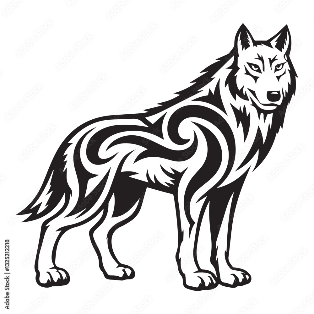 vector illustration of wolf vector illustration of wolf