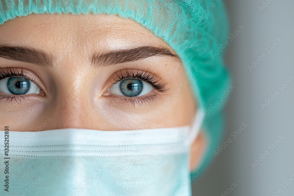 Close-up of a Healthcare Worker’s Eyes Close-up of a Healthcare Worker’s Eyes