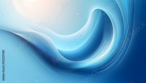 abstract blue waves