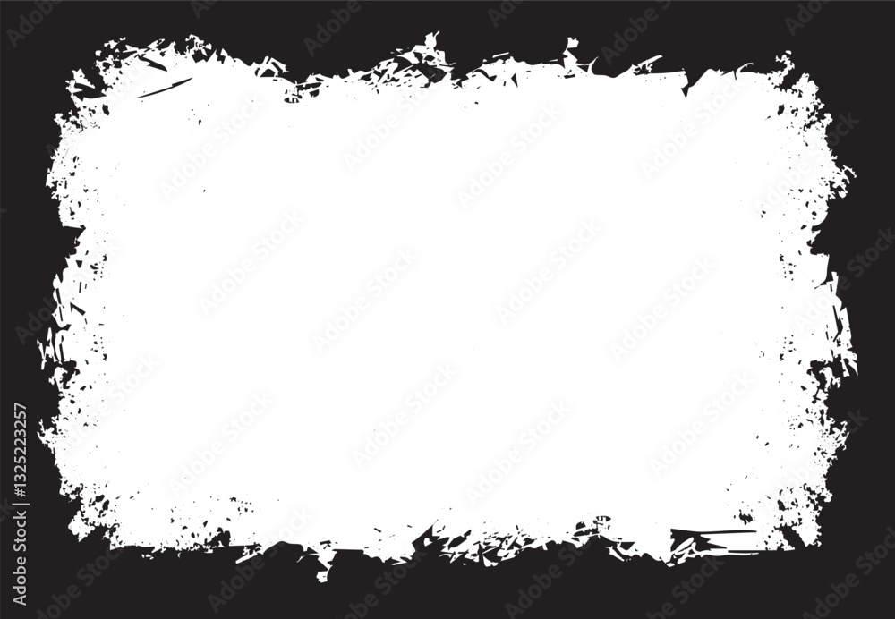 Fototapeta premium Texture grunge vector. Black and white background.