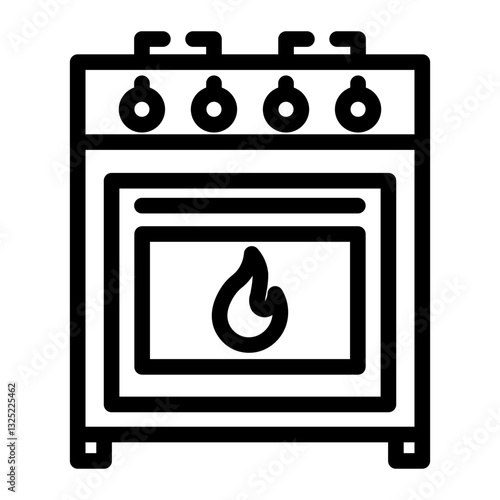 stove Line Icon