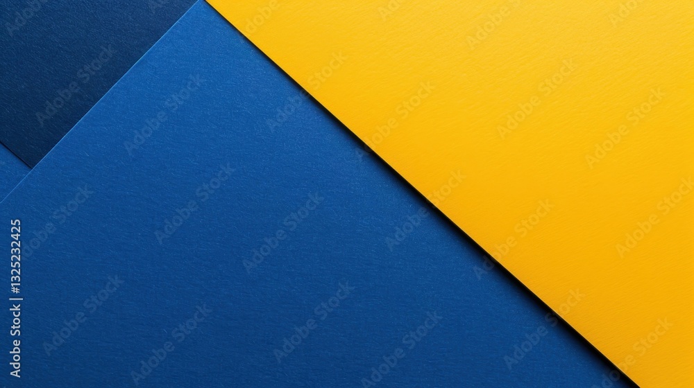 Vibrant abstract paper texture with layers of yellow and blue geometric shapes. Perfect for creative backgrounds. Vibrant abstract paper texture with layers of yellow and blue geometric shapes. Perfect for creative backgrounds.