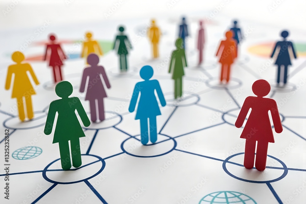 A group of people icon representing an online
community. A group of people icon representing an online
community.