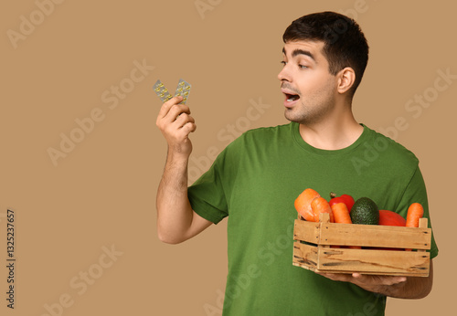 Surprised young man with bl...