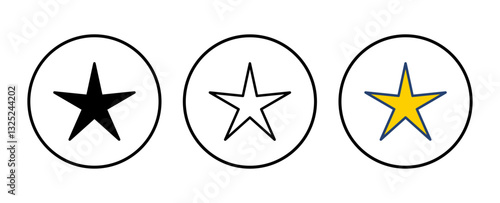 Star Icon vector. rating icon vector. favourite star icon