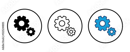 setting Icon Vector. Cog settings Icon Symbol