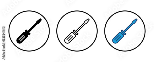 Screwdriver icon vector. tools icon vector