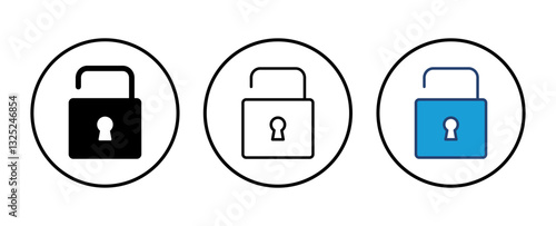 Lock icon vector. Padlock icon vector. Encryption icon. Security symbol