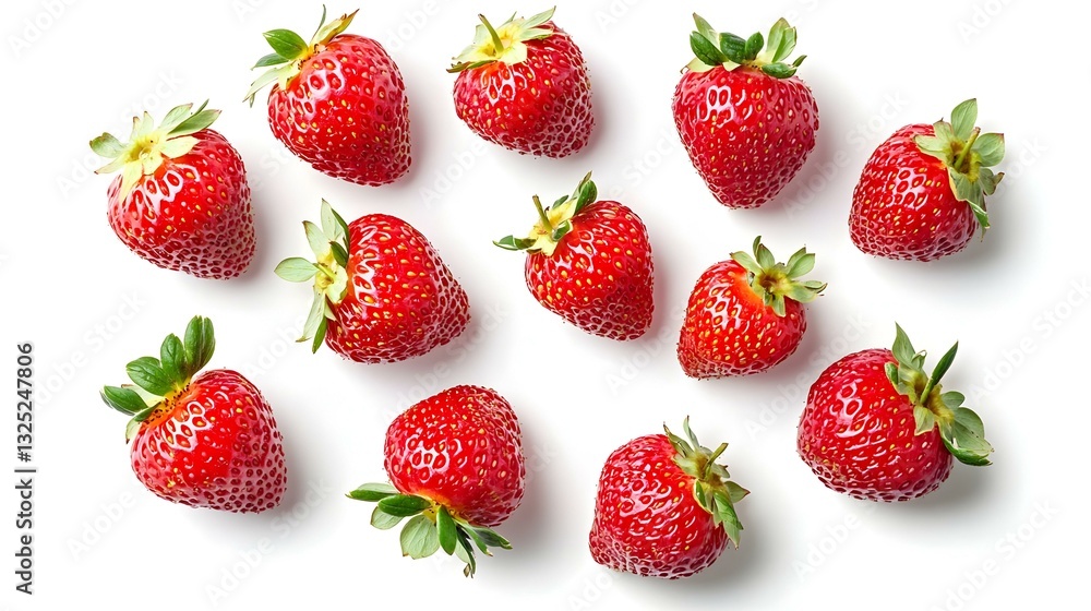 Strawberries isolated on white background Strawberries isolated on white background
